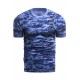 Tricou t-shirt Pixel camuflaj indigo