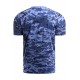 Tricou t-shirt Pixel camuflaj indigo