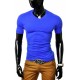 Tricou bărbătesc t-shirt v-neck - cobalt