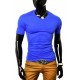 Tricou bărbătesc t-shirt v-neck - cobalt