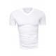 Tricou bărbătesc t-shirt v-neck - alb