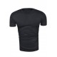 Tricou bărbătesc t-shirt v-neck - negru